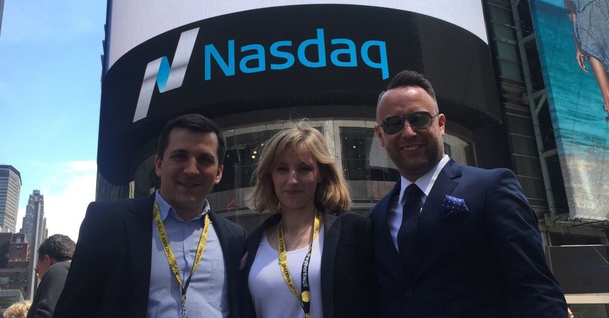 Saule Technologies Founders at NASDAQ